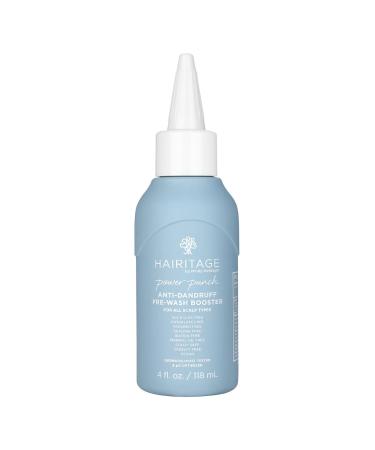 Hairitage Power Punch Anti-Dandruff Pre-Wash Booster with Apple Cider Vinegar - Eliminates Scalp Itching + Irritation + Flaking - For Oily + Dry Scalps 4 fl. Oz