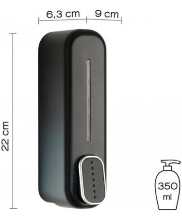 IMEX ADJ013NG DISPENSER Soap Dispenser 350 ml Matte Black - Buy Online on GoSupps.com