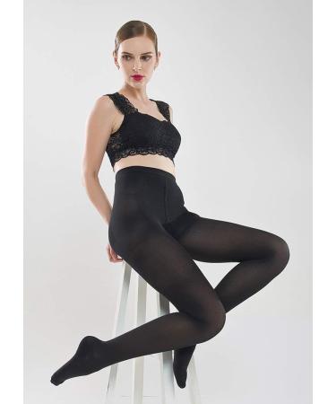 Haodasi Women Compression Pantyhose 23-32mmHg Graduated Support Stockings - Black, Open Toe, X-Large - Buy Online on GoSupps.com