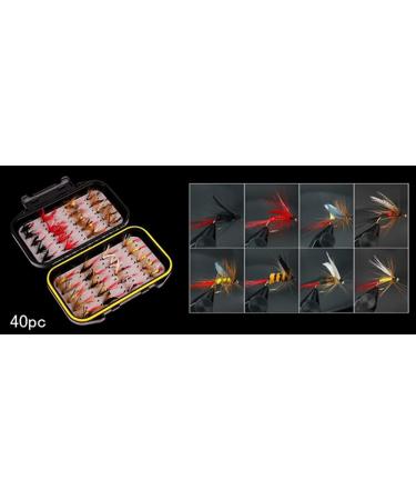 ANCLLO 40pcs Fly Fishing Lures Set | Waterproof Fly Box | Ultimate International Shipping - Buy Online on GoSupps.com