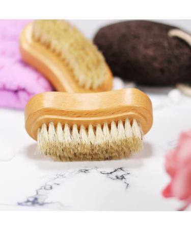 Buy Lurrose 3-Stage Nail Brush Cleaning Tool Double-Sided Beechwood Manicure & Pedicure Brush for Perfect Fingernail Care - International Shipping Available - Buy Online on GoSupps.com