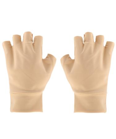 Arthritis Compression Gloves for Women and Men Copper Infused Gloves for Ease Muscle Tension Computer Typing Carpal Tunnel Skin Color