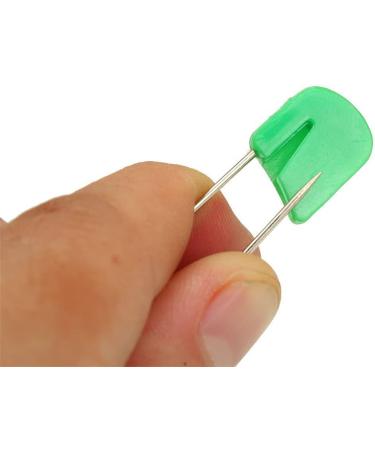 100 Pack Assorted Color Baby Cloth Diaper Safety Pins with Plastic Head Lock - Buy Online on GoSupps.com