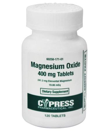 Cypress Pharmaceutical Inc.- Magnesium Oxide 400 mg. - 120 Tablets - Buy Online on GoSupps.com