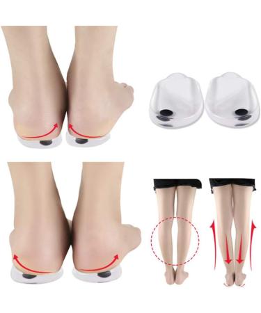 2 Pairs Orthotic Insoles Heel Pads - Silicone Gel Plantar Heel Cups for Foot Support & Correction | Magnetic Silicone Insoles for Comfort & Alignment - Buy Online on GoSupps.com