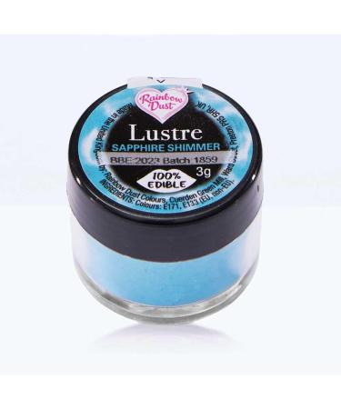 LGT RBD Edible Lustre Dust 3g Edible Metallic Pearl Shimmer Starlight Glitter Cake Decorations. Ideal for Icing Cakes Cupcakes Cookies Drinks and Chocolate. (Sapphire Shimmer) - Buy Online on GoSupps.com