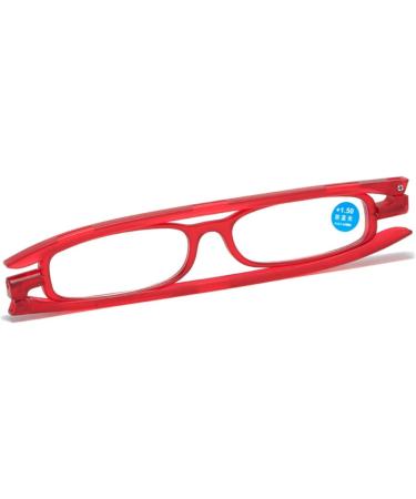 Personalized 360 Rotatable Anti-Blue Light Reading Glasses for Seniors | Collapsible Portable Purple Frame - Size 1.50 - Buy Online on GoSupps.com
