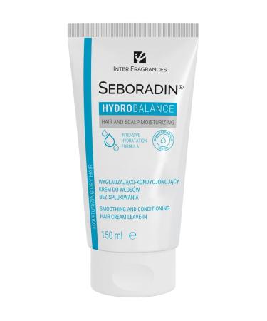 Seboradin Leave-In Conditioner Hair Cream Intense Hydration For All Hair Types Strengthening And Nourishing Amaranth Algae Complex Of 7 Hydro Ballance Oils 150 ml