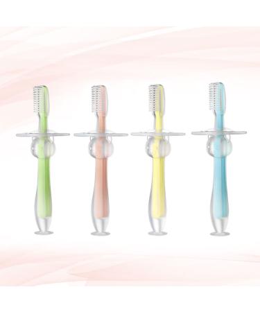 Buy Healvian 12 Pcs Silicone Toddler Toothbrush Set - Suction Cup Training Brush for Kids - Buy Online on GoSupps.com