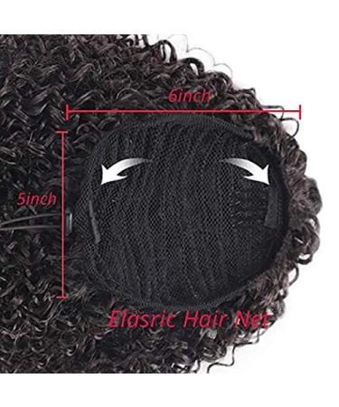 Drawstring Puff Afro Kinky Curly Ponytail - Synthetic Clip-In Hair Extensions for African American Styles - Buy Online on GoSupps.com