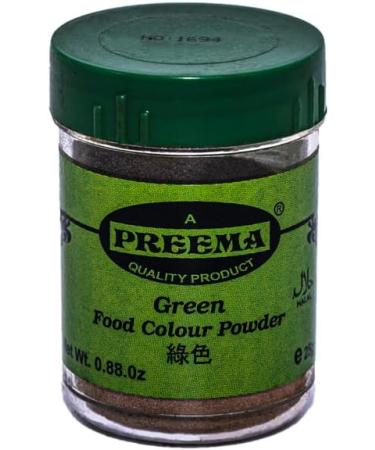 Preema | Green Food Colour Powder 12X25g | Create Color full Cake & Icing | Premium Quality Bright Colour Powder - Buy Online on GoSupps.com