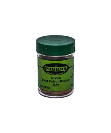 Preema Green Food Colour Powder (25g X 2) | Green Food Colour Powder | Used in baking and icing sugar | Can also be used in cooking