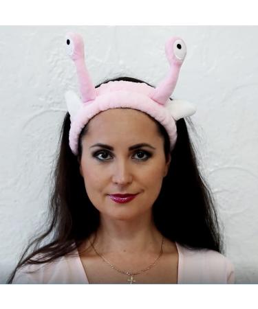 Hofar Face Wash Headband Hairband with Palm and Snail Coral Fleece - Pink - Buy Online on GoSupps.com