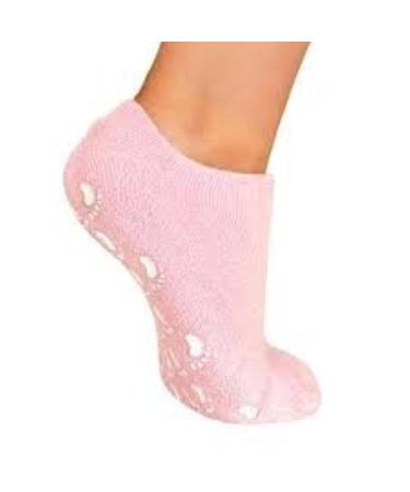 PRO 11 WELLBEING Moisturising Socks for Dry Cracked Heels and feet (Pink)