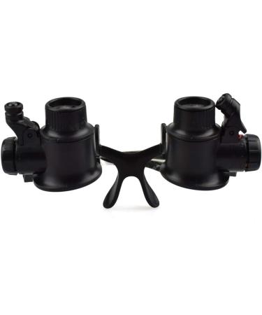 Meichoon LED Head-Mounted Magnifier 10X 15X 20X 25X Optical Lens Glass Double Eyes Magnifying Glasses with LED Light Jeweler Watch Repair Measurement Tools - Buy Online on GoSupps.com