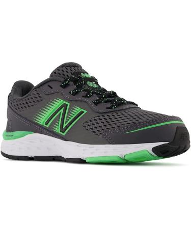 New Balance Kid's 680 V6 Little Kid Running Shoe - Magnet/Vibrant Spring/Black - Buy Online on GoSupps.com