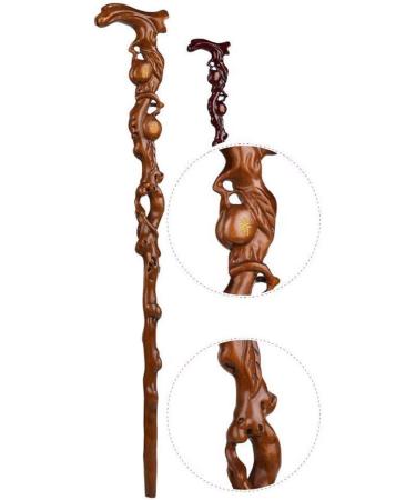 Cane Crutch Wooden Pear Wood Cane Iron Pear Engravable Head Handle Walking Stick High-End Walking Cane Suitable Gift for The Elderly 90cm crutch-11.19 Selfless dedication - Buy Online on GoSupps.com