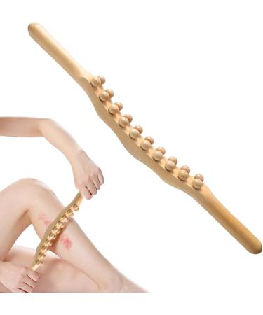 Neck Massage Balls & Bein Cellulite Massager - Wood Massage Device for Stress Relief & Muscle Tension Relief - Buy Online on GoSupps.com