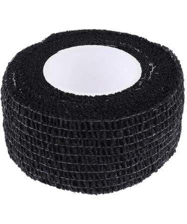 Cohesive Crepe Bandage - Elastic Self Adhesive Tape for Sports Injuries Swelling & Sprains (Pack of 10 2.5cm x 4.5m) - Black - Fast International Shipping - Buy Online on GoSupps.com