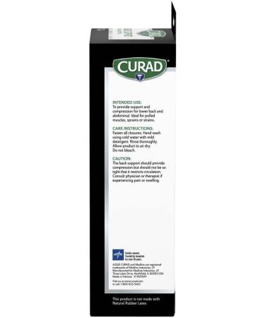CURAD Back Support with Dual-Pulley System | Adjustable Compression | Size S/M | International Shipping - Buy Online on GoSupps.com
