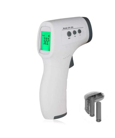 Medplus GP300 thermoscanner with batteries including contactless infrared thermometers for newborns older children adults 120 g white