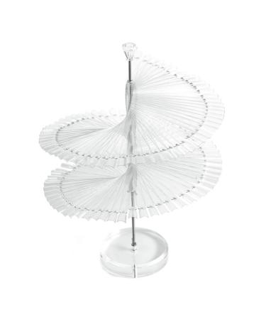 Nail Display Stand Spiral False Nail Display Nail Tips Practice Stand Rack Salon Show Color Card Household Tool Clear nail display stand
