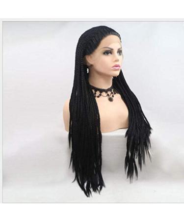 BGHJUE Dark Roots Long Wavy Synthetic Wig with Bangs - Realistic Braided Hair Accessories for Women - Buy Online on GoSupps.com