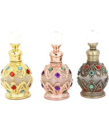 DFJOENVLDKHFE Glass Perfume Bottle Jewelry Enamel Fancy Crystal Perfume Bottle Refillable Empty Perfume Bottle (Size : Bronze 15ml Color : 15) - Buy Online on GoSupps.com