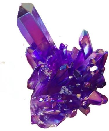 Natural Crystal Rough Natural Quartz Crystal Cluster Titanium Bismuth Electroplated Purple Stone Specimen Home Decor Gifts (Color : 100g) - Buy Online on GoSupps.com