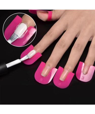 Ximimark 46pcs Nail Guard Kit | U-Curve Spill-Proof Protectors & 10pcs Nail Gel Soaker Caps | Salon-Grade Nail Care Tool for Home Use | International Shipping Available - Buy Online on GoSupps.com