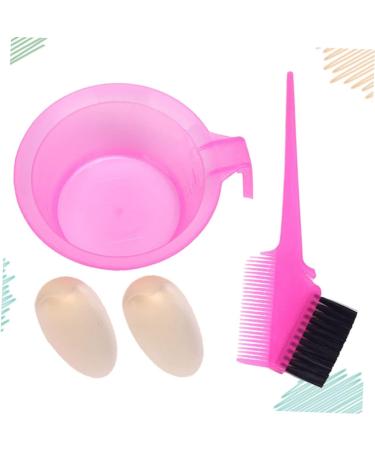 DOITOOL 2 Sets Hair Coloring Kit Hair Bleach Styling Brush Hair Paint Brush Hair Salon Tool Hair Dyeing Brush Hair Dyeing Supplies Beard Dye Brush Hair Dye Tool Oil Bowl Major 13X12X4cm Pink - Buy Online on GoSupps.com