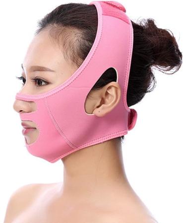 V-Facial Slimming Strap - Anti-Folded Facial Belt for Double Chin & Lifting - Pink Facial Correction Artifact for Beauty & Sleep - Buy Online on GoSupps.com