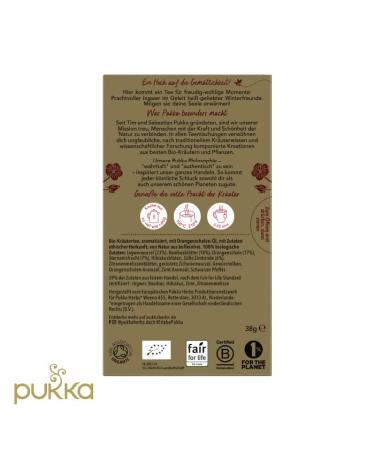 Pukka Organic Tea Winter Joy - Limited Edition | Ginger Cinnamon Cloves & Orange | Pack of 4 (80 Bags) - Perfect for Contemplative Moments | International Shipping Available - Buy Online on GoSupps.com
