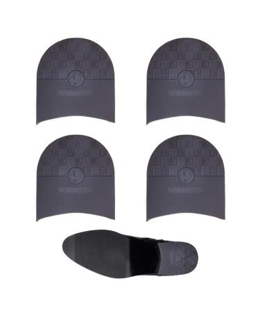 DICOSMETIC 2 Pairs Repair Sole Pads Rubber Boots Shoes Sole 7mm Thick Coconut Brown Shoe Repair Replacement Anti-Slip Heel Pads Shoe Sole Protector Shoe Grips on Bottom for Sneakers Leather Shoes