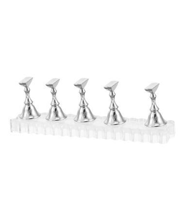 Beavorty 1 Set nail supplies nail holder nail stand for press on nail practice stand press on nail stand fake nail stand nail stands for press on nails supply Nail set magnetic Acrylic
