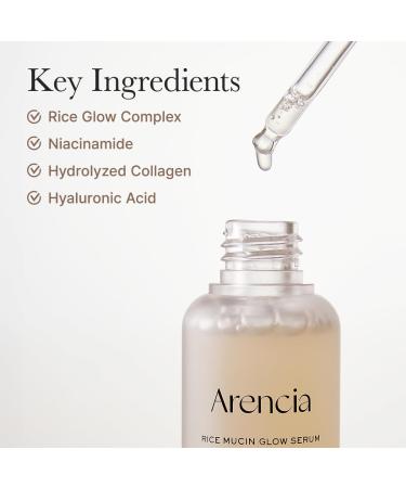 Rice Mucin Glow Serum Collagen + Hyaluronic Acid & Niacinamide 1.01 fl oz - Buy Online on GoSupps.com