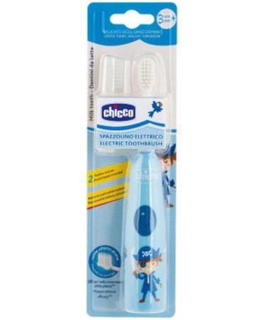 Chicco Electric Toothbrush Blue - Replaceable Battery & Brush Head - 1 Pack for Kids - Buy Online on GoSupps.com
