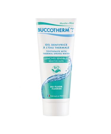Buccotherm Toothpaste Gel with Thermal Water Sensitive Gums with Organic Fluoride 75 ml