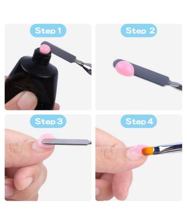 Dual-Ended Polygel Brush & Picker | 2-in-1 Nail Tool for Gel Manicure & Acrylic Extensions - Buy Online on GoSupps.com