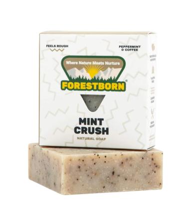 All Natural Premium Quality Bar Soap with Rough Texture 5 oz Mint Crush - Nurturing Nature and Nourishing Lives