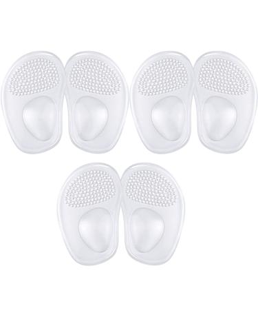 FOMIYES 3 Pairs Arch Support Forefoot Pad Heel Inserts for Women Heel Cushion Inserts for Women Shoes Metatarsal Foot Pads Heels for Women Foot Cusions Miss Mats Gel Women's Shoes