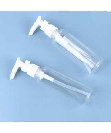Lurrose 4-Piece Travel Bottles Set | Refillable 100ml Pump Dispenser Shampoo Donor | Ideal for Travel & Business Trips - Black & White - Buy Online on GoSupps.com