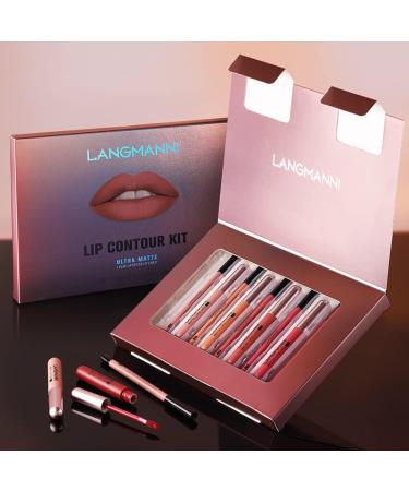  Beliky Girl 12 sets of lip pencils and lip makeup 6 sets of matte lipstick and 6 sets of long-lasting waterproof and high-quality lip makeup. - Buy Online on GoSupps.com