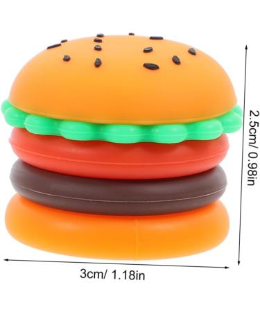 RORPOIR Silicone Box Moisturizer Dispenser Jewelry Container Eye Cream Jar Makeup Sample Container Mini Hamburger Jars Tiny Travel Jars with Lid Small Container Cosmetic Jars - Buy Online on GoSupps.com