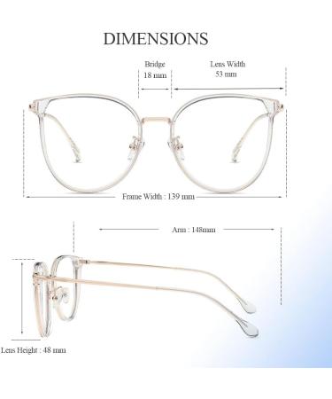 Buy Firmoo Photochrome Sunglasses - Anti Blue Light Reading Glasses for Men & Women | Glare Protection & Eye Strain Relief - 1.0x Clear - Buy Online on GoSupps.com