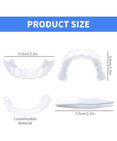 Buy AuzWr 2 Pairs of Plug-In Dentures & False Teeth | Provisional Veneers for Men & Women - International Shipping Available - Buy Online on GoSupps.com