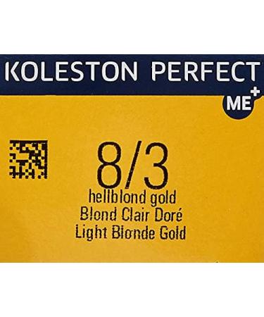 Wella Koleston Perfect Me+ Rich Naturals 8/3 Light Blonde Gold Hair Colour Cream - 0.66 kg - Buy Online on GoSupps.com