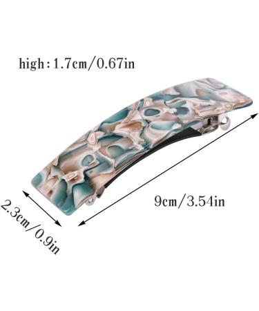 French Design Automatic Hair Barrette Clips - Set of 4 | Women's Hair Accessories - Buy Online on GoSupps.com