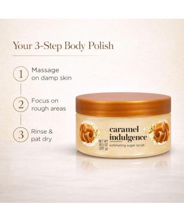 Exfoliating Sugar Scrub for Body Caramel Indulgence Scent Skin Polishing Body Scrub for Smooth Soft Feel Spa-Inspired Bath & Shower Exfoliator 10.5 oz - Buy Online on GoSupps.com