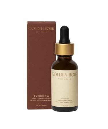 All Natural Organic Skin Care Products Made in USA Vegan Cruelty Free Collagen Face Serum Moisturizing + Hydrating Facial Oil Moisturizer Vitamin C 1fl oz/ 30ml Everglow